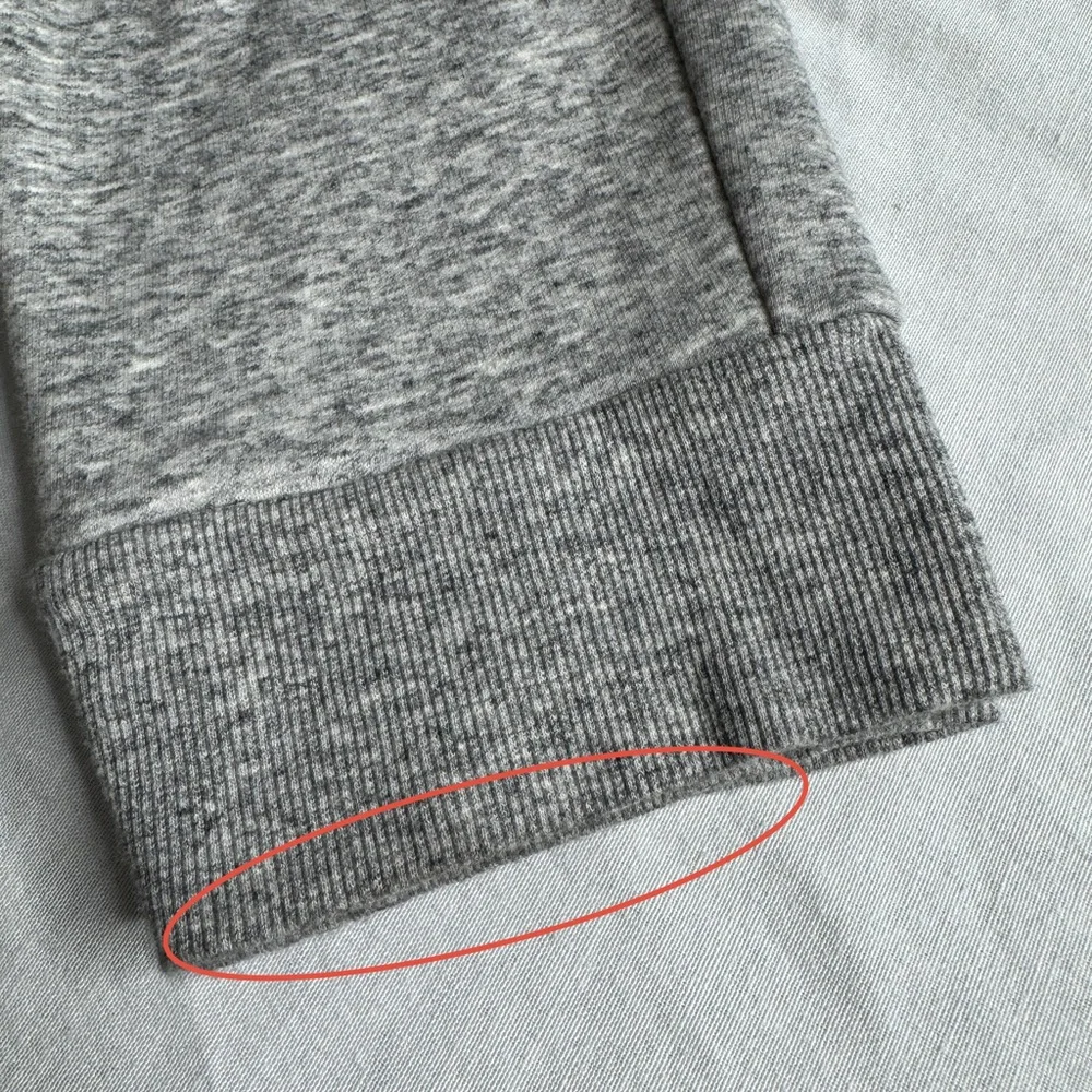 Uniqlo Women's Pile Lined Heather Gray Drawstring Sweatpants Joggers Pants Large